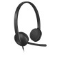 Logitech USB Headset H340 Kablet Høretelefoner Logitech USB Headset H340 Kablet Høretelefoner
